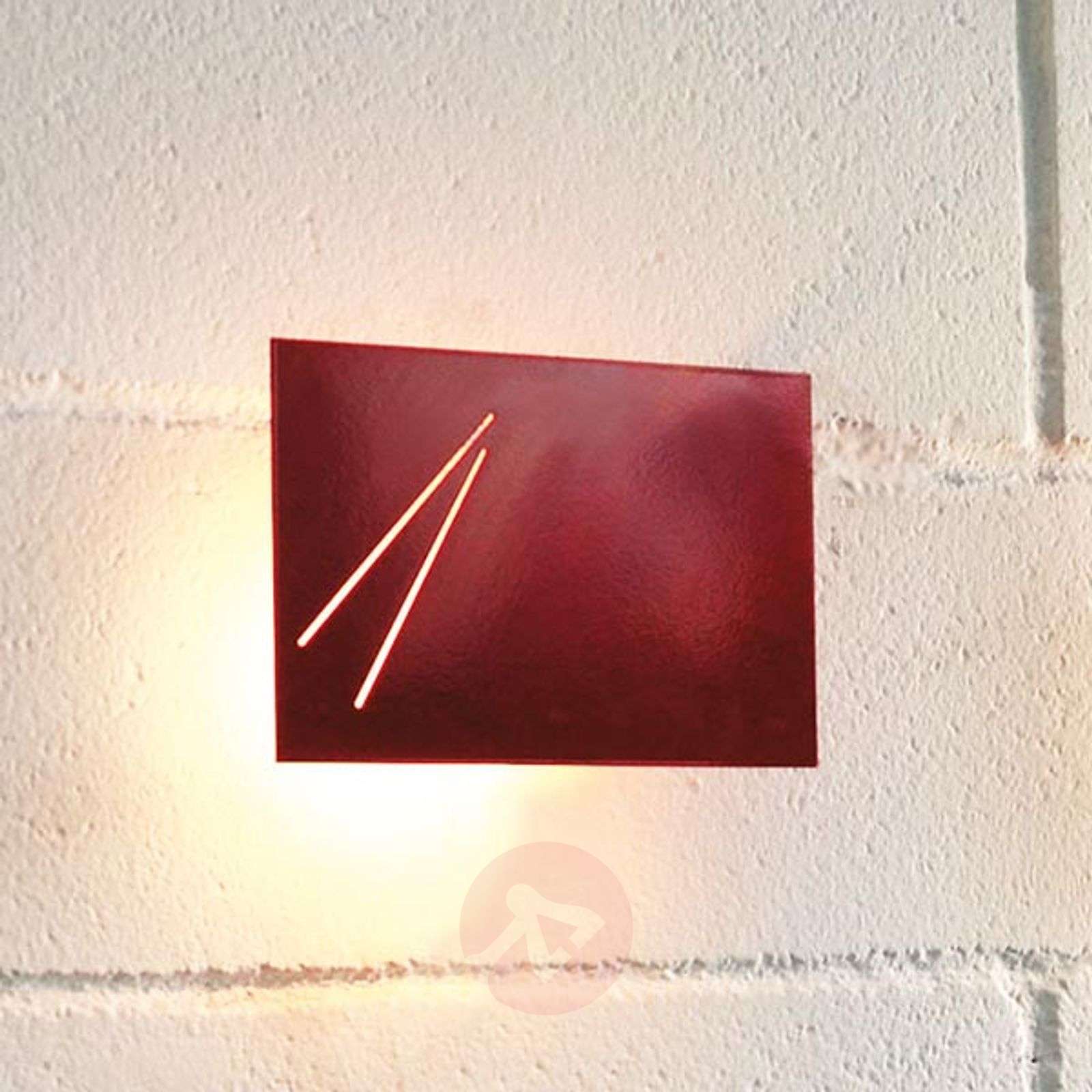 Des.agn – włoska lampa ścienna, czerwona