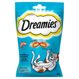 Dreamies z wybornym łososiem Karma uzupełniająca dla kotów i kociąt 60 g