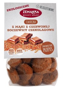 Zemanka Ciasteczka Z Mąki Z Czerwonej Soczewicy Czekoladowe Bezglutenowe Bio 100 g
