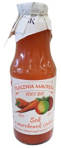 Tłocznia Maurera Sok Marchewkowy Z Jabłkiem Bio 700 ml