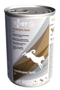 Trovet QPD Hypoallergenic Przepiórka dla psa puszka 400 g