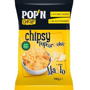Sante POP'N CHRUP Chipsy Popcornowe Masło 110 g