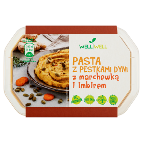 Well Well Pasta z pestkami dyni z marchewką i imbirem 125 g