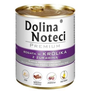 Dolina Noteci Premium Pies Królik i żurawina - puszka 800g