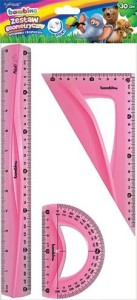 BAMBINO Zestaw geomentyczny BAMBINO 3 elementowy 30 cm flexi