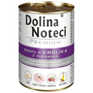 Dolina Noteci Premium Pies Królik i żurawina puszka 400 g