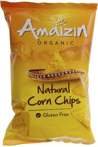 Amaizin Chipsy kukurydziane solone bezglutenowe BIO 150 g
