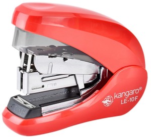 Zszywacz KANGARO LE-10F, zszywa do 20 kartek, czerwony