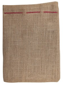 PBS Connect Worek na prezenty za sznurka jutowego 17x25 cm , gładki kolor naturalny