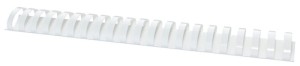 Grzbiety do bindowania OFFICE PRODUCTS, A4, 38mm (350 kartek), 50 szt., białe