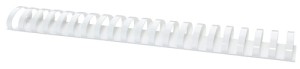 Grzbiety do bindowania OFFICE PRODUCTS, A4, 45mm (440 kartek), 50 szt., białe