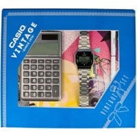 Zestaw prezentowy Casio VINTAGE Gift Set Silver zegarek + kalkulator