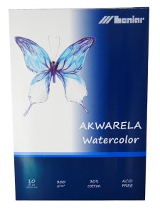 Leniar Blok akwarelowy A4 300 g 10 arkuszy