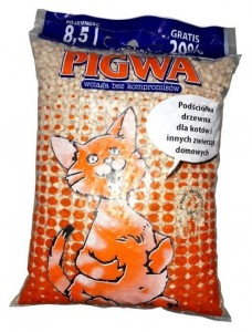 EkoZoo Pigwa drzewna - podściółka dla kotów i gryzoni - żwirek drewniany 8,5L (7L+20% Gratis)