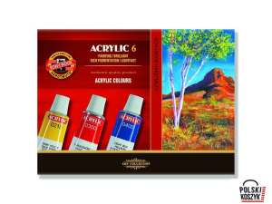Farby akrylowe 6 kol. 14 ml. 162701 KOH-I-NOOR
