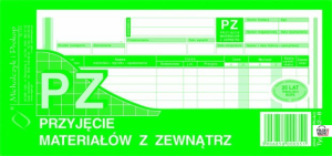 Michalczyk i Prokop 352-8 PZ przyjęcie materiałów z zewnątrz 1/3A4 80 kartek MICHALCZYK