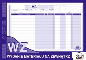 385-1 WZ WYDANIE MATERIAŁU NA ZEWNĄTRZ MICHALCZYK I PROKOP