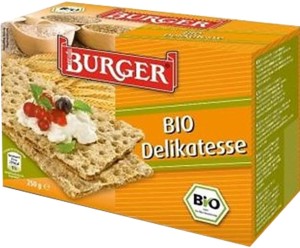 Burger Pieczywo Chrupkie Żytnie Razowe BIO 250 g