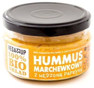 Vega Up Hummus Marchewkowy Z Wędzoną Papryką Bio 190 g