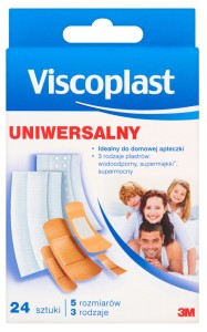 Zestaw plastrów VISCOPLAST, 24szt., mix kolorów