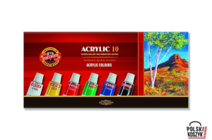 Farby akrylowe 162703 10 kol. KOH- I-NOOR 16 ml