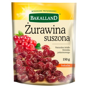 Bakalland Żurawina całe owoce 150 g