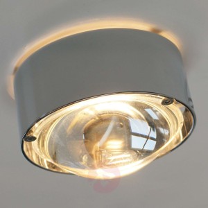 Mała lampa ścienna PUK ONE, chrom matowy