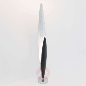 Lampa podłogowa Lingua, srebrna