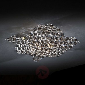 Lampa ścienna i sufitowa Saten kryształ 41 cm