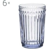 Zestaw 6 szklanek do wody Clara Pink 327 ml