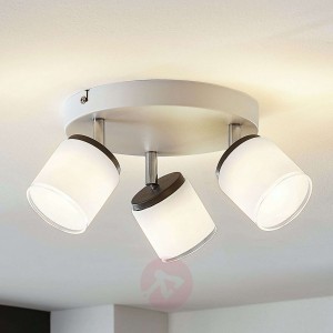 Spot sufitowy LED Futura 3-punktowy, okrągły