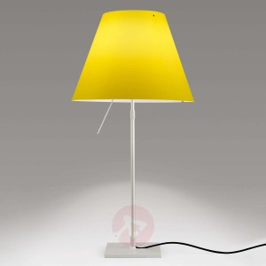 Lampa stołowa LED Costanza, jaskrawa żółć