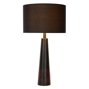 Lampa stołowa Yessin, podstawa stożkowa, czarna