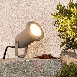 Tomislav - lampa z grotem ziemnym, srebrna