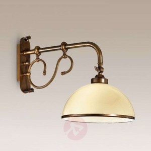 Kunsztowna lampa ścienna La Botte kość słoniowa