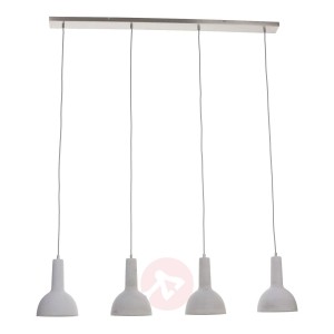 4-punktowa lampa wisząca Tazza, betonowe klosze