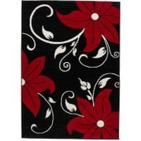 Dywan Verona Black and Red 80x150 cm