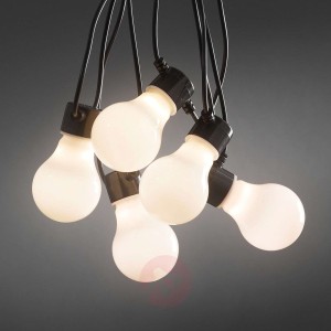 Opalizujący łańcuch LED, na zewn., 10-pkt