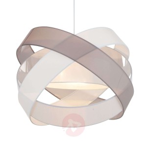 Lindby Simaria lampa wisząca, brązowa/szara/biała