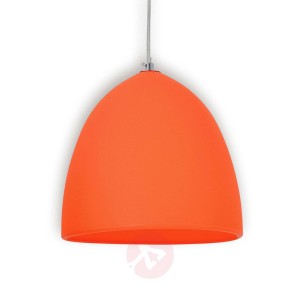 Pomarańczowa silikonowa lampa wisząca Fancy