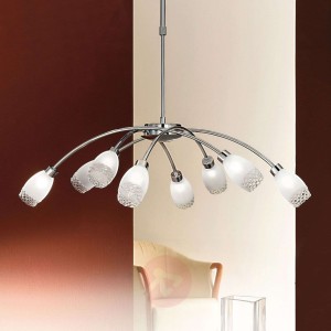 Efektowna lampa wisząca MARISA 8-punktowa