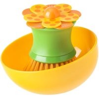Szczotka do naczyń z podstawką Lola Orange