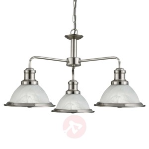 Trzypunktowa lampa wisząca Bistro w stylu retro