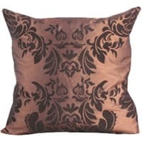 Poduszka dekoracyjna Damask Chocolate 45x45 cm