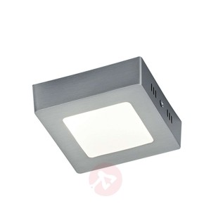 Niklowana lampa sufitowa LED Zeus