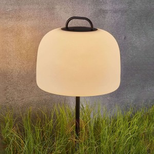 Lampa z grotem ziemnym LED Kettle z kloszem Ø 36cm