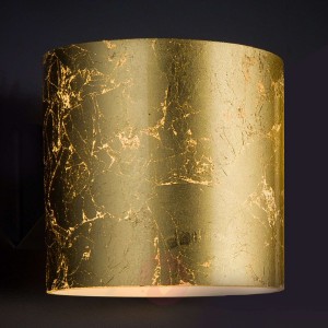 Złota designerska lampa ścienna Brick, 1-punktowa