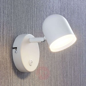 Spot LED Ilka z przełącznikiem, biały, 1-pkt.