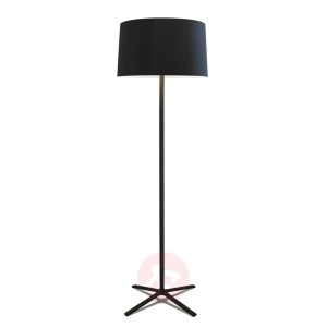 Grok Hall lampa podłogowa tekstylny klosz, czarna