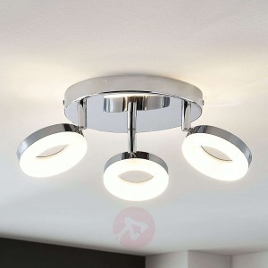 Lampa sufitowa LED Ringo 3-punktowa, okrągła